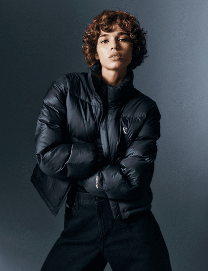 Emily R. wearing Classic Denim Jacket